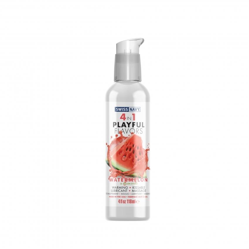 Swiss Navy Playful 4 in1 lubrikační gel Watermelon Flavor 118 ml Swiss Navy Direct