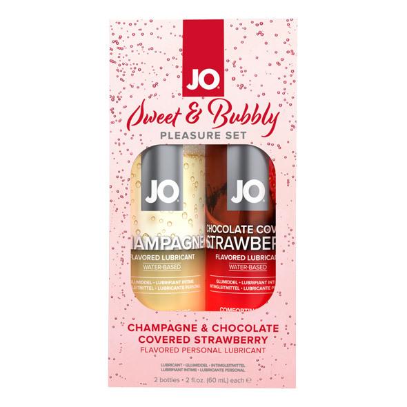 JO H2O Set lubrikačních gelů Sweet and bubbly 2 x 60 ml System JO