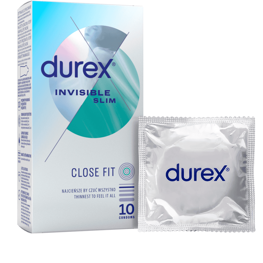 DUREX kondomy Invisible Slim 10 ks Durex