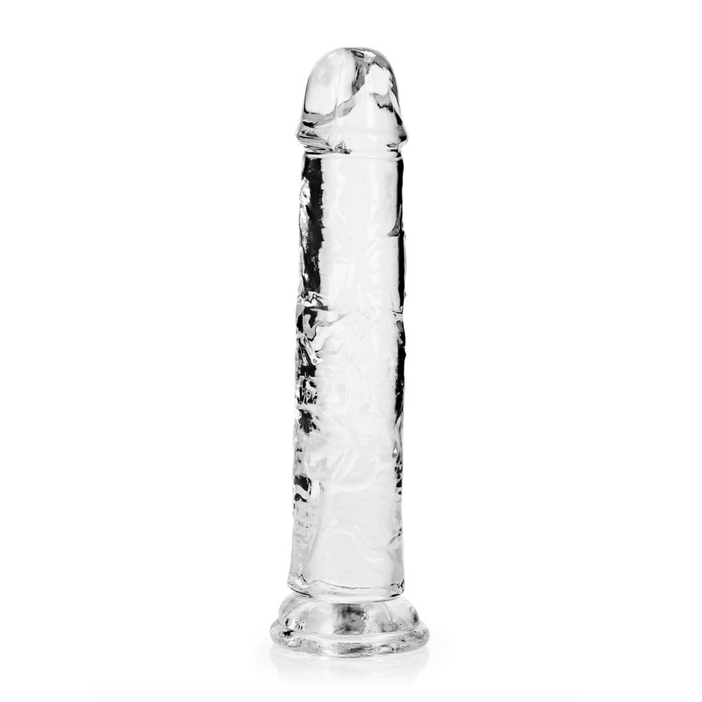 Realrock Realistické dildo s přísavkou 22 cm - transparentní RealRock