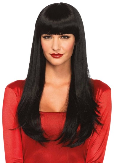 Leg Avenue Bangin' long straight wig black