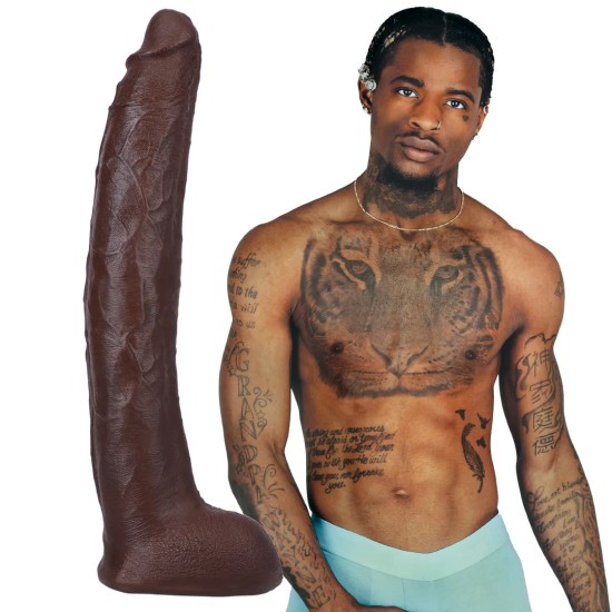 Damion Dayski - Realistic ULTRASKYN Dildo - 12" / 30 cm - Chocolate