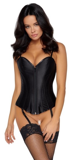 Cottelli Matt Satin Corset 2611465 Black S