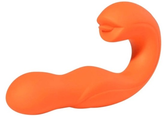 Joi - Rotating Head G-spot Vibrator & Clit Licker Orange