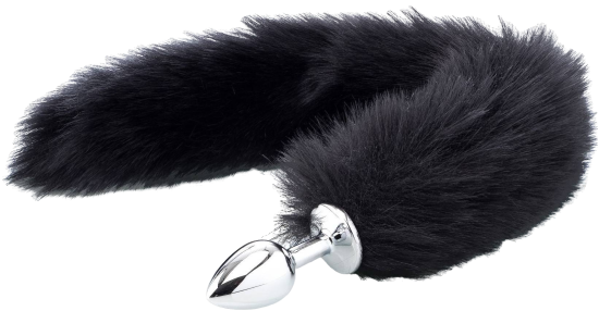 ZENN Deluxe Fluffy Fox Plug - Black
