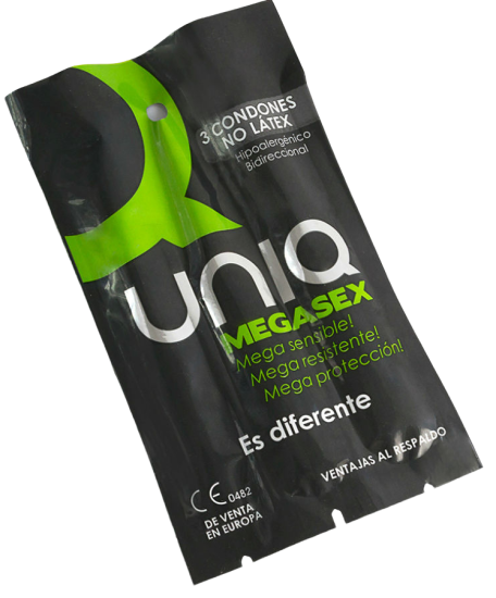 Uniq - Megasex Latex Free Sensitive Condoms